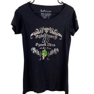 Chase Authentic Women's Medium Kyle Busch M&Ms Racing #18 NASCAR T-Shirt